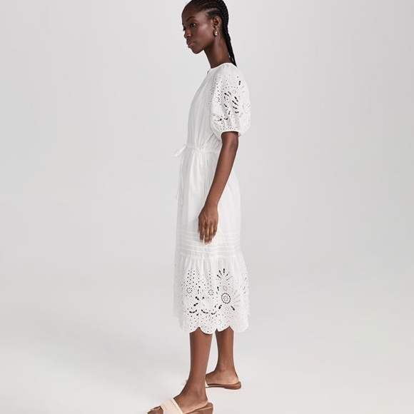 NWT Velvet Nadia Embroidered Cotton Lace Dress Boho Chic XS - Picture 2 of 13